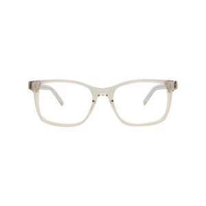 Saint Laurent Round-Frame Recycled Acetate Optical Frames Beige Womens